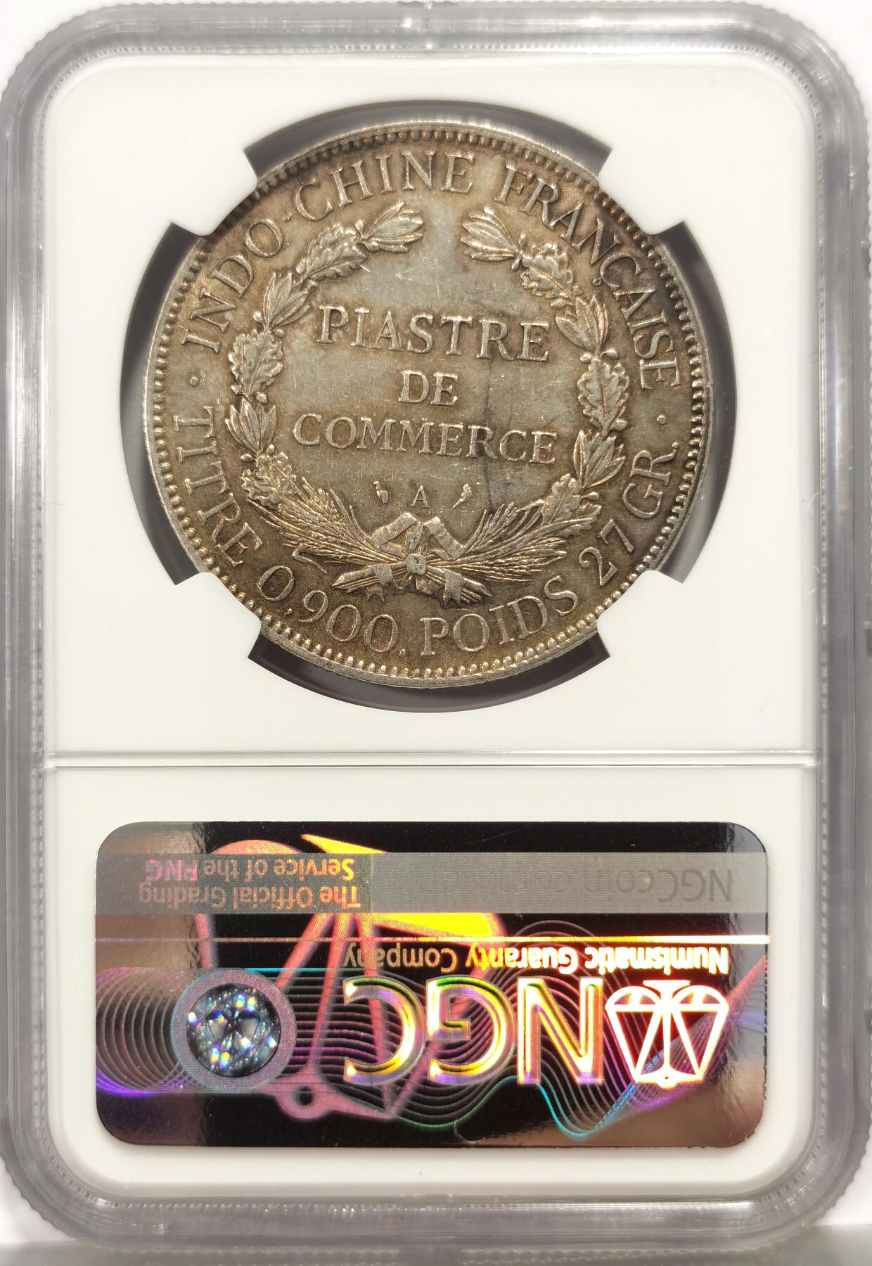 博洋堂世界钱币拍卖第164期（全场包邮） NGC AU 法属印支1926年坐洋 五彩