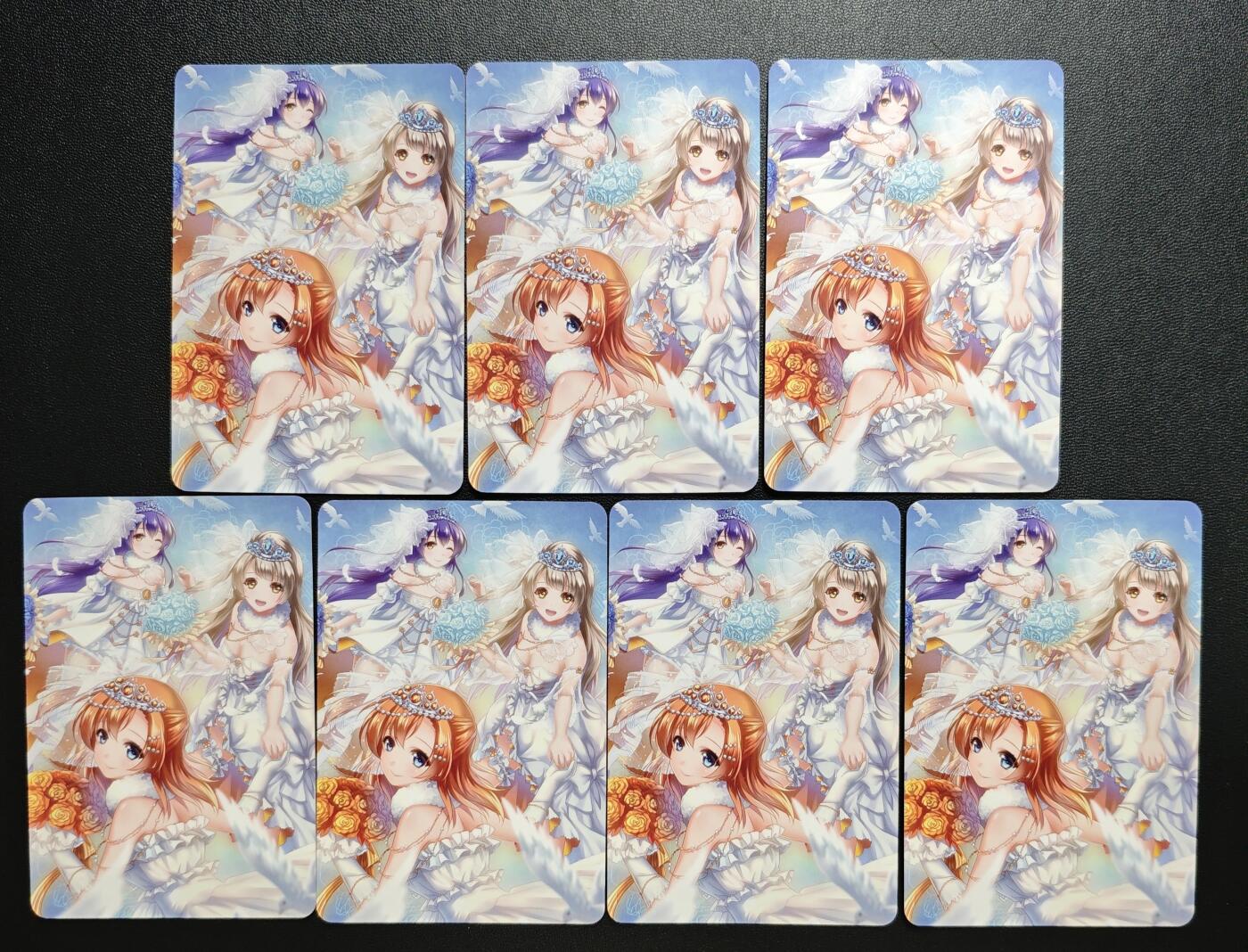 天玑星卡拍第178期《3.16周一截拍》持续收拍收评中 满赠卡需备注 动漫美女 彩闪 七张 个别微瑕 自制卡