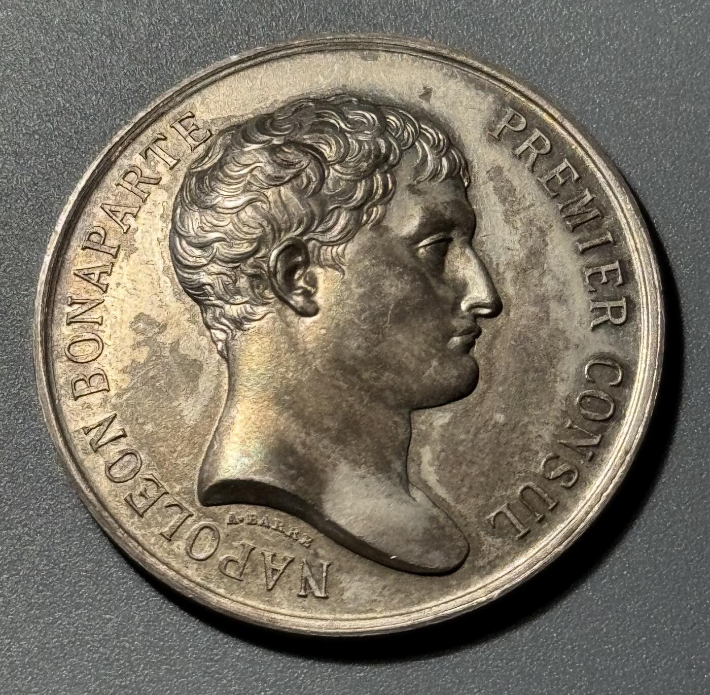 1840年法国执政官拿破仑一世头像银章