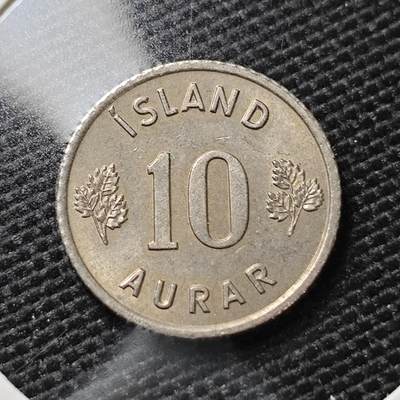 KK钱币收藏小铺   第405期 2月预留时间 周末发货 - 1969冰岛10奥拉