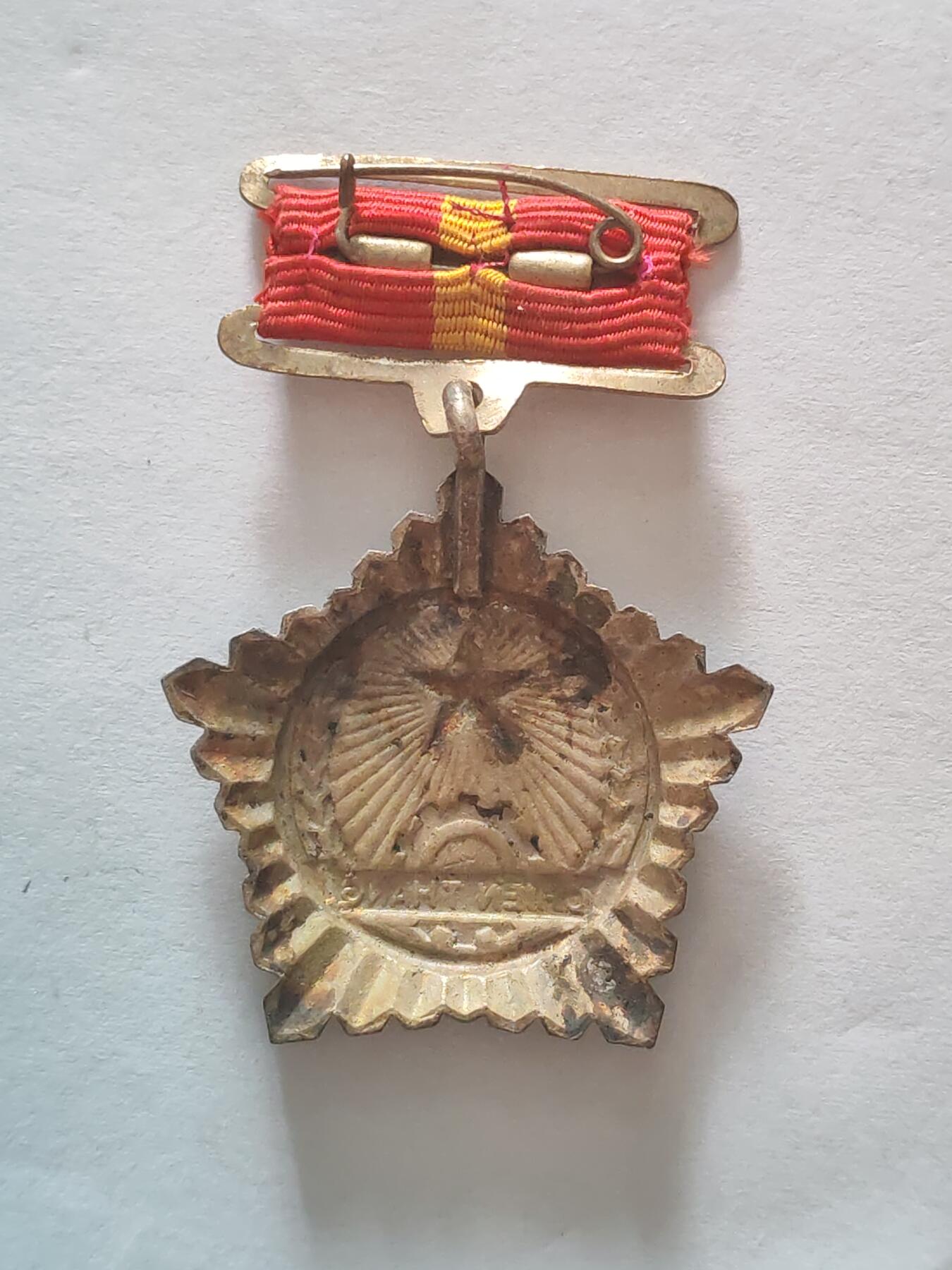 韵星假日军品类拍卖第45期 -- Rimey Holidays Militaria Auction 45 越南民主共和国（北越）越战战时 一级战胜奖章 铜镀金 非后期铝 少有的带珐琅章 颁发给军官