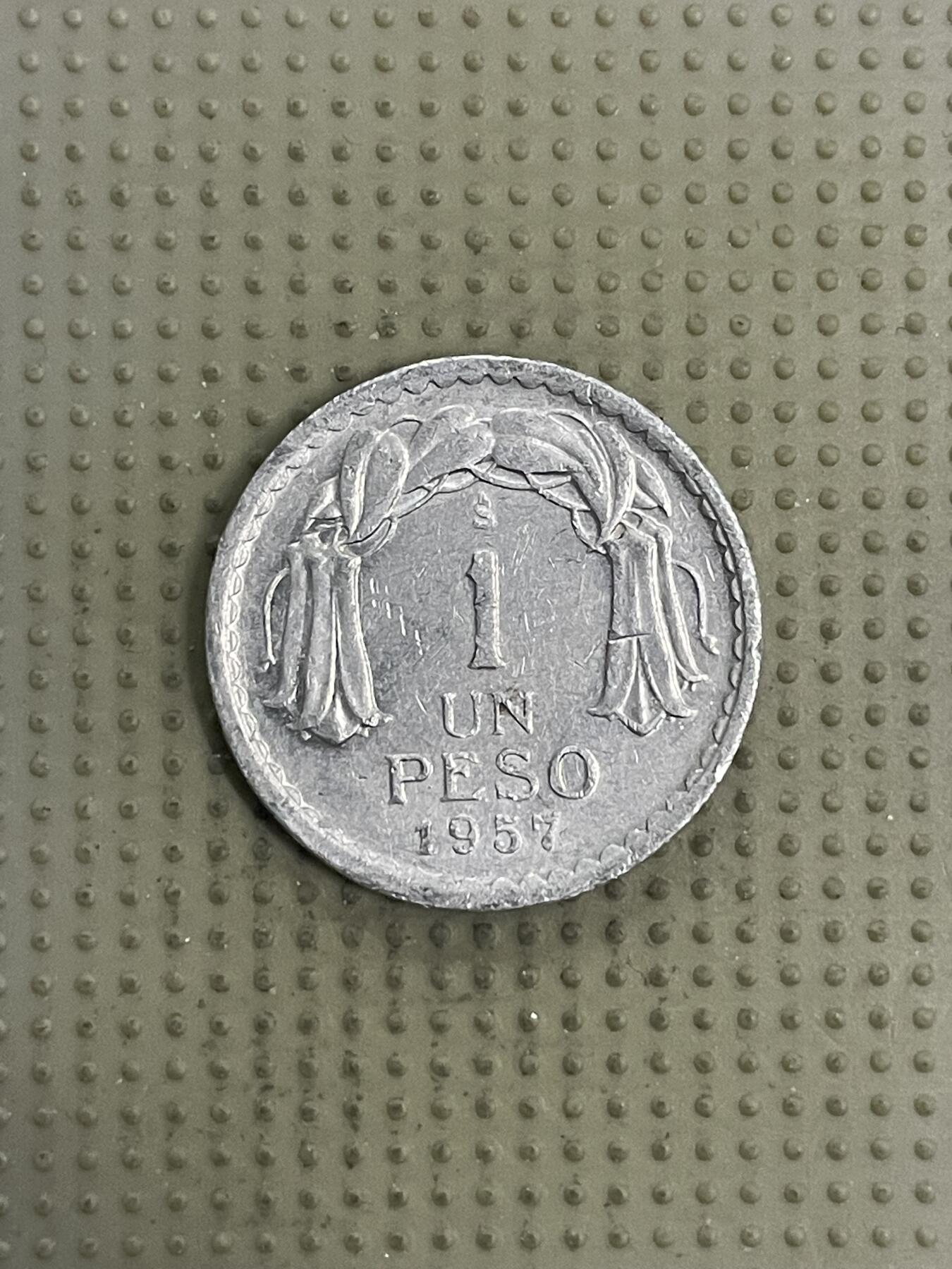 2026年第32场各国散币拍卖（总第182场） 智利1957年1比索