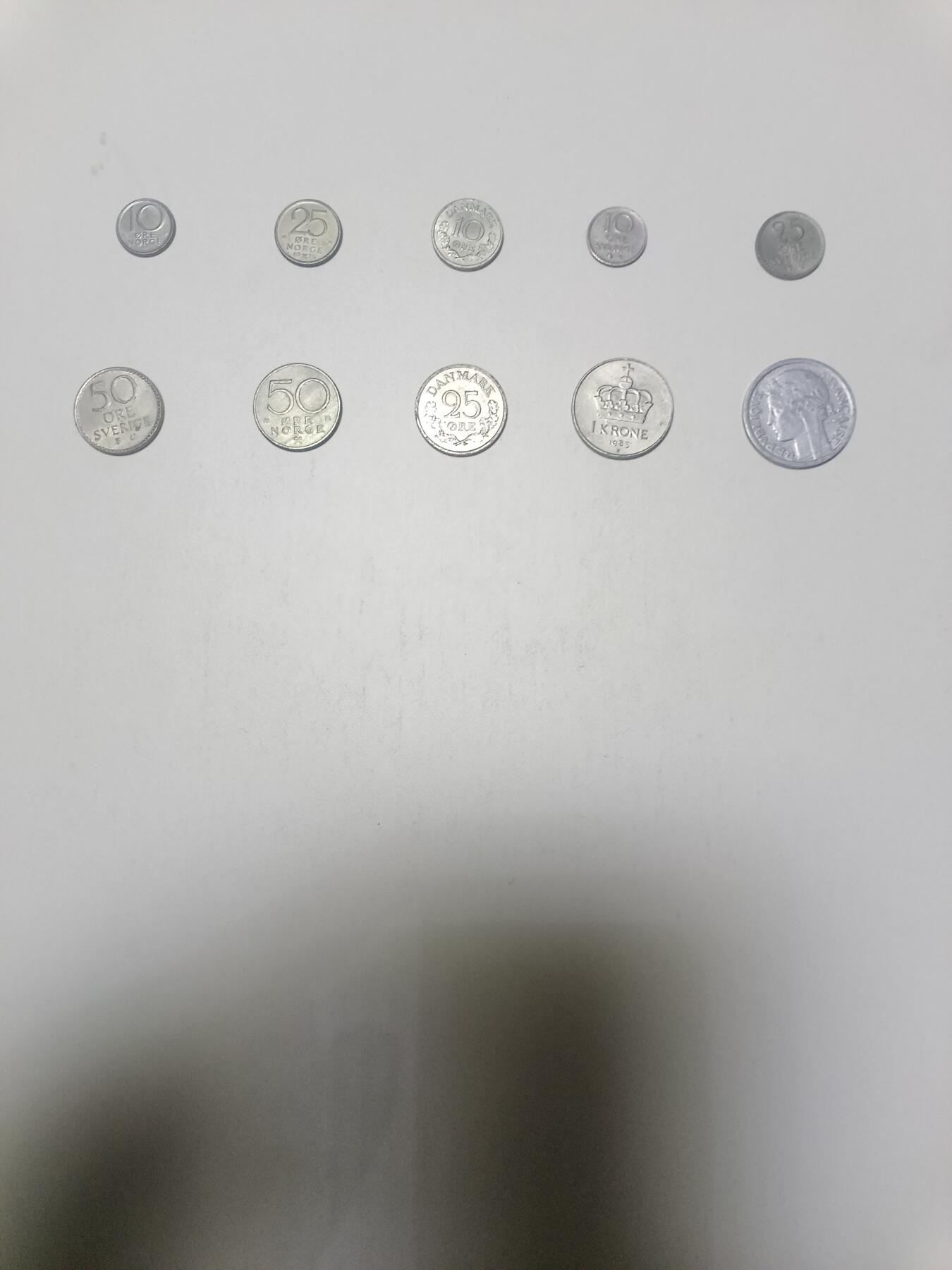 【20260312】非全新纸币和硬币第344场 欧洲国家10枚硬币