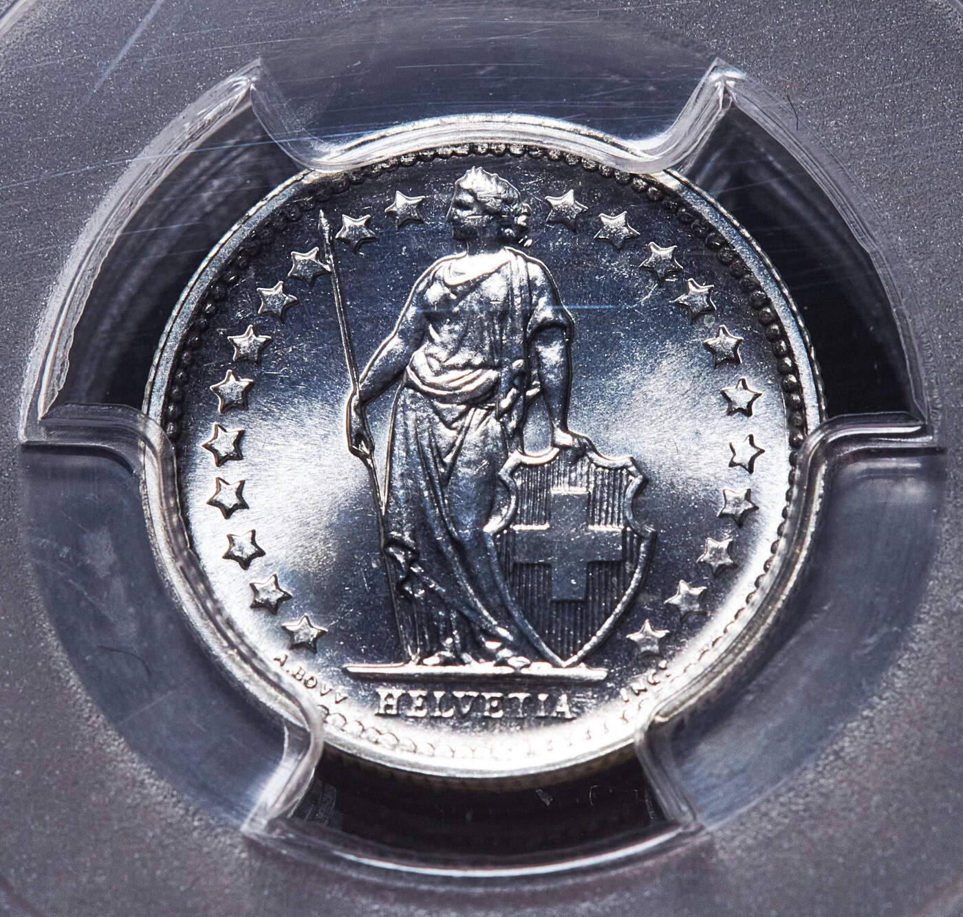 【俄甄集藏】2026年(049)03-18星期三 晚 19:30 全场包邮 瑞士1964-1966年1/2、1、2法郎银币高分3枚一组，PCGS MS67，顶级转光品相