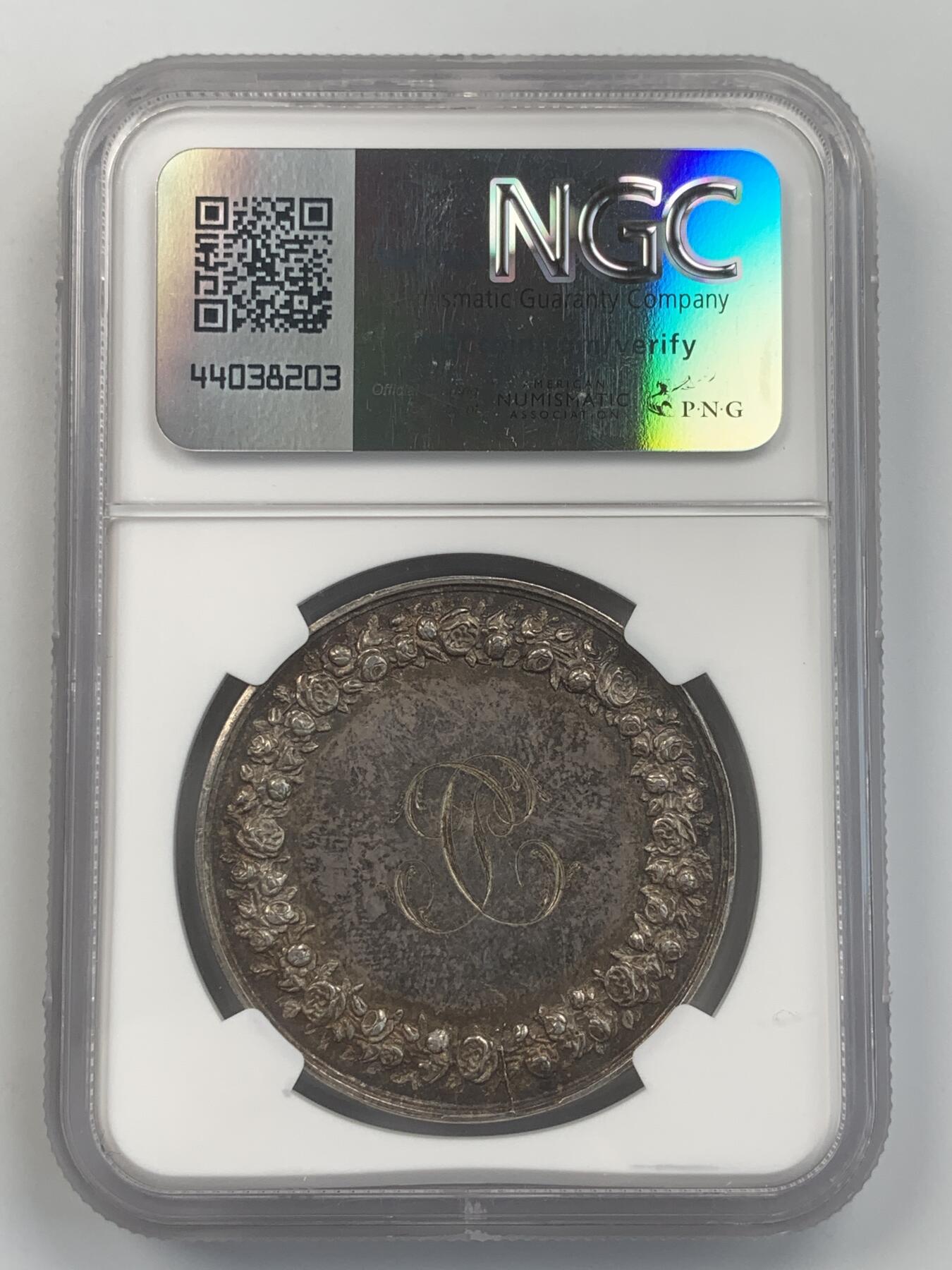 掌中浮雕-藏着的欧洲第054场 NGC MS61 : 法国结婚银章，39mm