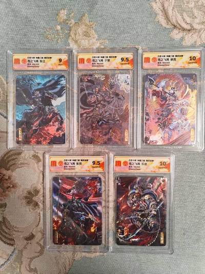 阳大大卡牌拍卖第104期（持续收拍品，周五晚上九点截拍，进群福利早知道） - 【五子良将】百里卡牌 神魔三国 魏武扬鞭苍之飞鸿 五子良将 张辽+张郃+徐晃+于禁+乐进 折光5张编号全套