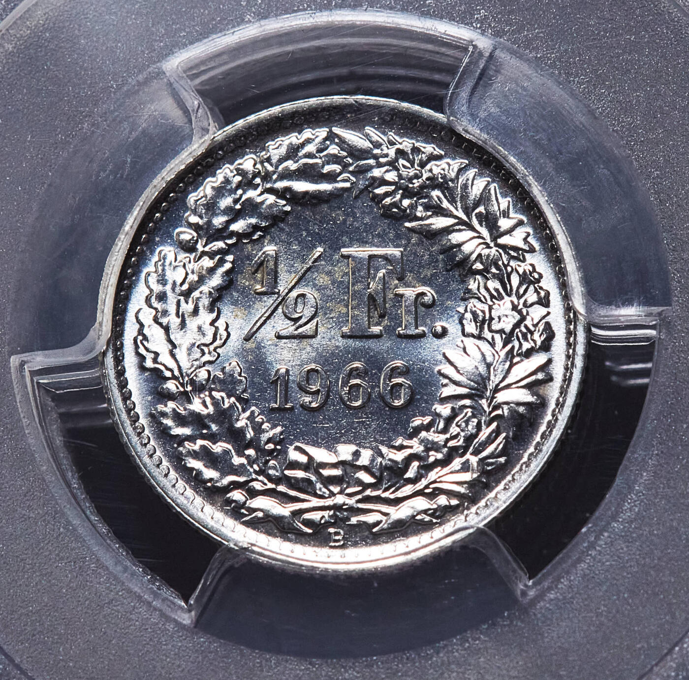 【俄甄集藏】2026年(049)03-18星期三 晚 19:30 全场包邮 瑞士1964-1966年1/2、1、2法郎银币高分3枚一组，PCGS MS67，顶级转光品相