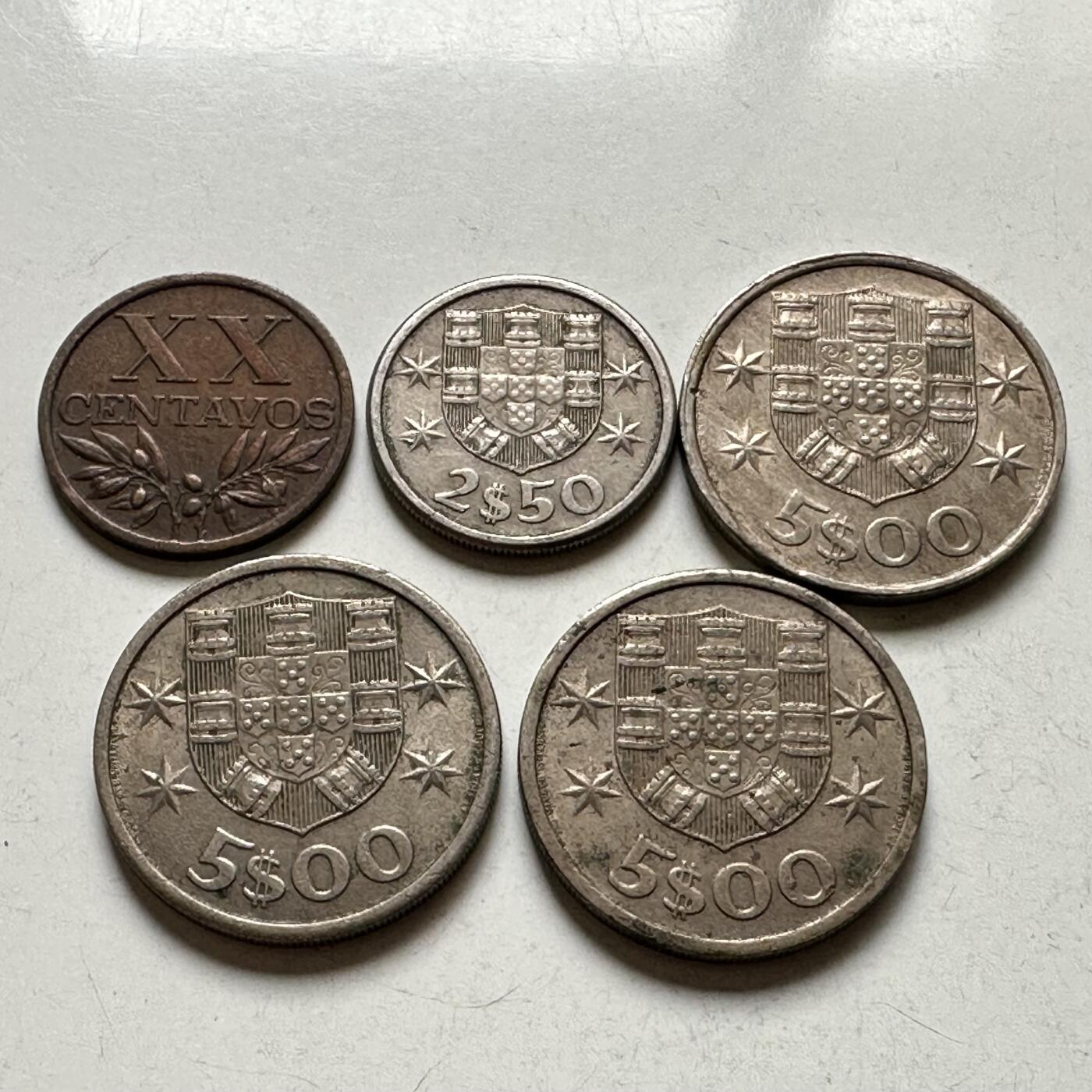 🌹外币初藏🌹🐯2026年第27场   每周二四六晚8️⃣点 接代拍 葡萄牙 船版5枚