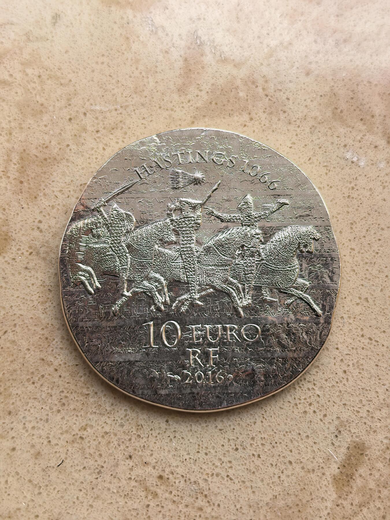 道一币馆币章第一百六十八场 原盒证 法国2016年历史上的女英雄-玛蒂尔德王后10欧元复古银币 22.2g 900s 5000