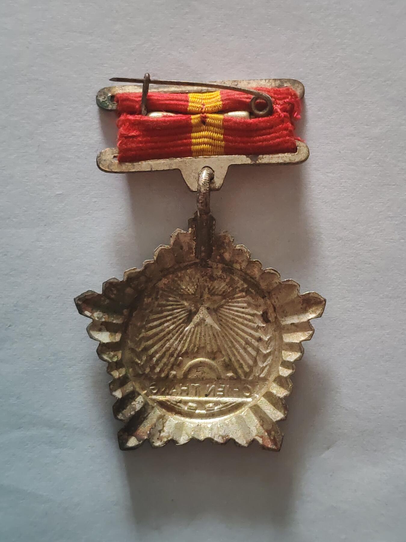 韵星假日军品类拍卖第45期 -- Rimey Holidays Militaria Auction 45 越南民主共和国（北越）越战战时 一级战胜奖章 铜镀金 非后期铝 少有的带珐琅章 颁发给军官