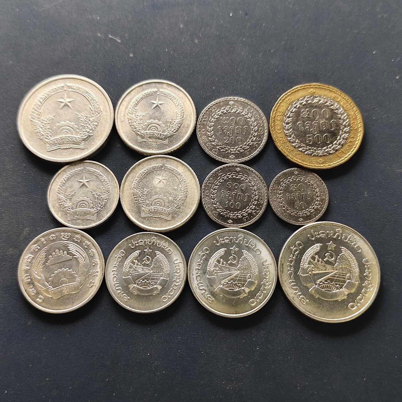 【全场包邮】纯粹捡漏拍510场 越南+老挝+柬埔寨三国4套共12枚一组