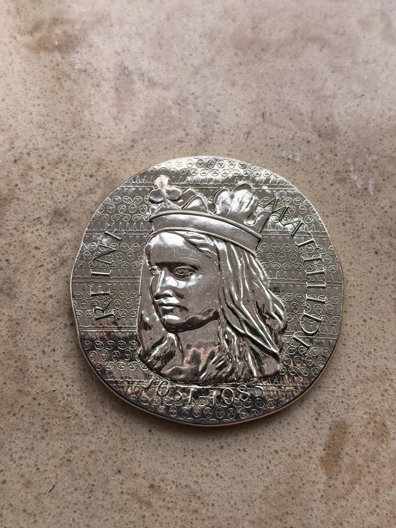 道一币馆币章第一百六十八场 原盒证 法国2016年历史上的女英雄-玛蒂尔德王后10欧元复古银币 22.2g 900s 5000