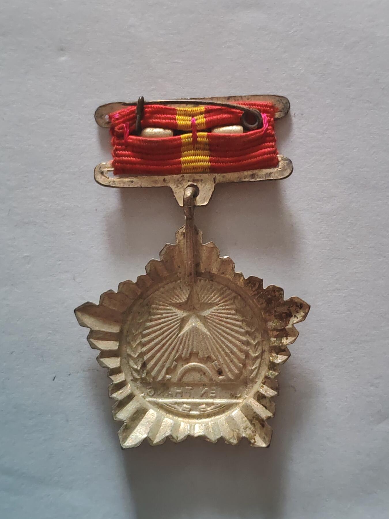 韵星假日军品类拍卖第45期 -- Rimey Holidays Militaria Auction 45 越南民主共和国（北越）越战战时 一级战胜奖章 铜镀金 非后期铝 少有的带珐琅章 颁发给军官