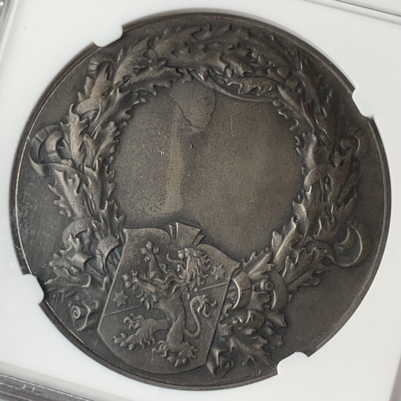 掌中浮雕-藏着的欧洲第054场 NGC MS62 : 瑞典农业协会银章，40mm