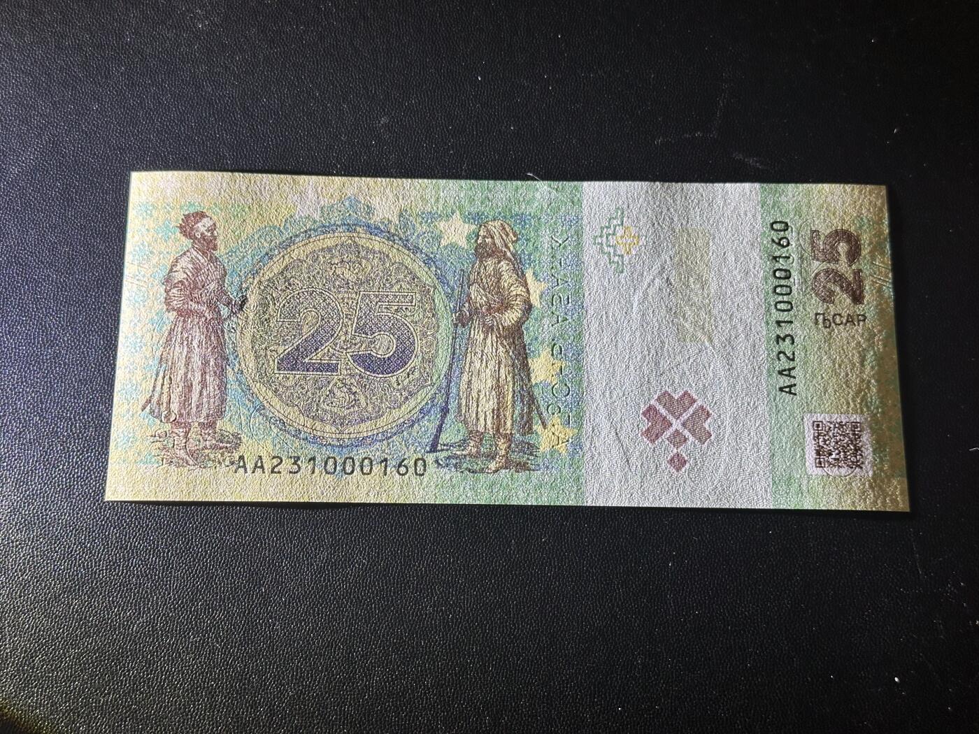 《外钞收藏家》第六百一十六期（精品场）（长期征集拍品、欢迎藏友们联系合作） 2023年阿布哈兹25阿沙 卫国战争胜利30周年 纪念钞 全新UNC 无47靓号