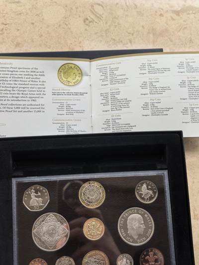 道一币馆币章第一百六十八场 - 原包装带证书 英国2008年精制套币十枚套 