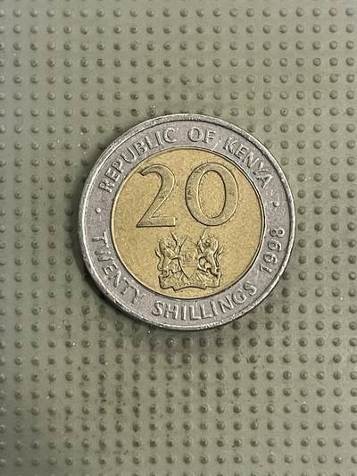2026年第32场各国散币拍卖（总第182场） - 肯尼亚1998年20先令