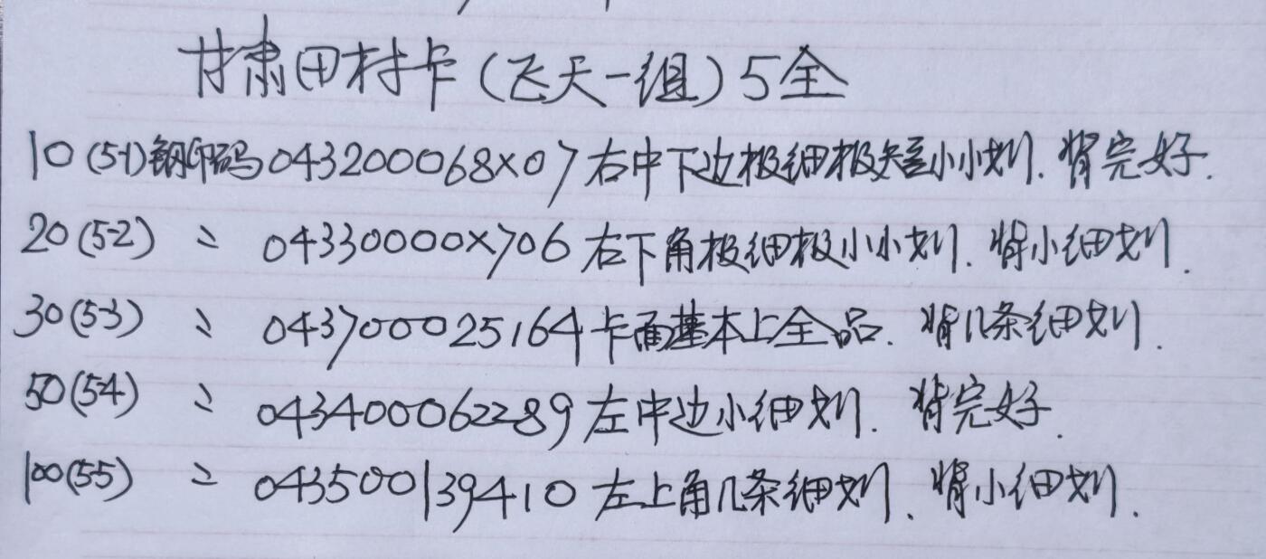 公藏第62期裸卡拍卖