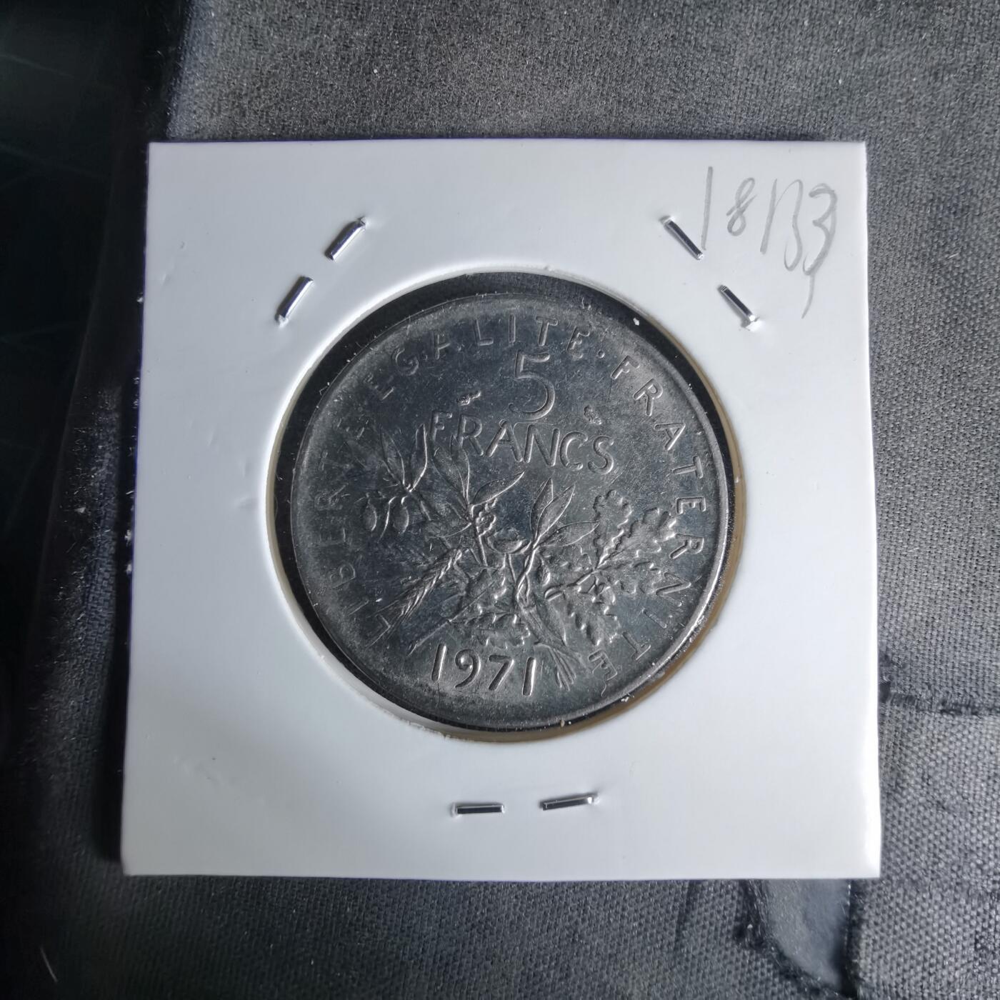 沼泽如烟--第1018场 法国1971年5法郎