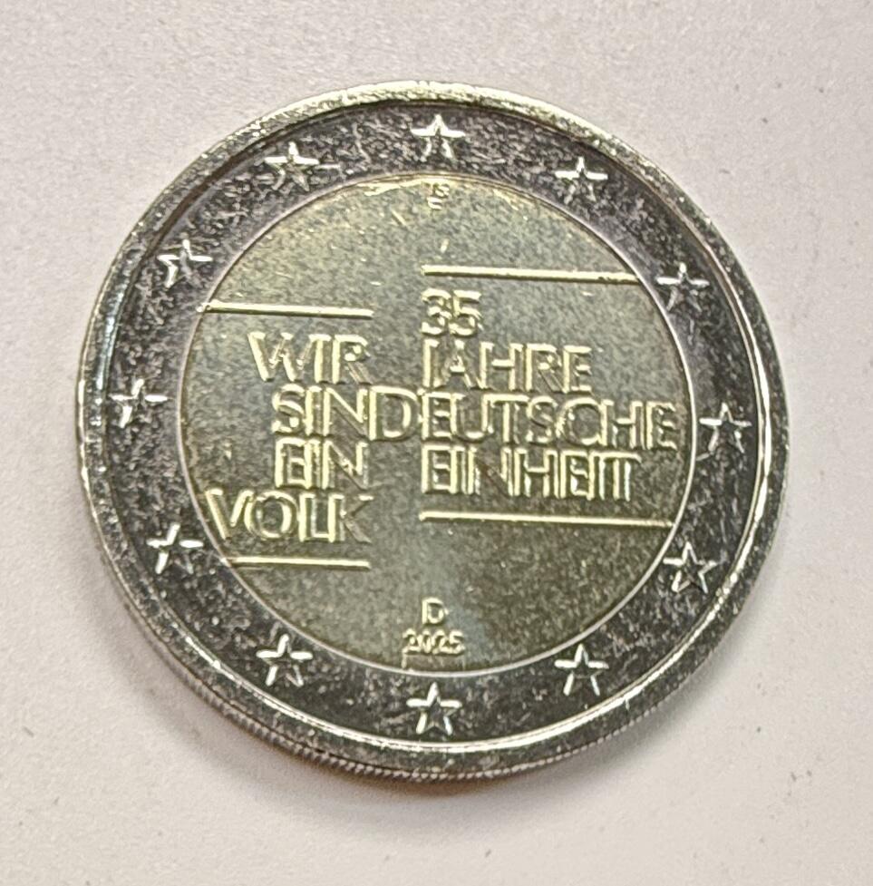 S&S Numismatic世界钱币-拍卖 第122期  德国2025年 德国统一35周年 2欧元双色纪念币