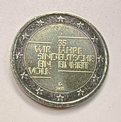 S&S Numismatic世界钱币-拍卖 第122期  - 德国2025年 德国统一35周年 2欧元双色纪念币