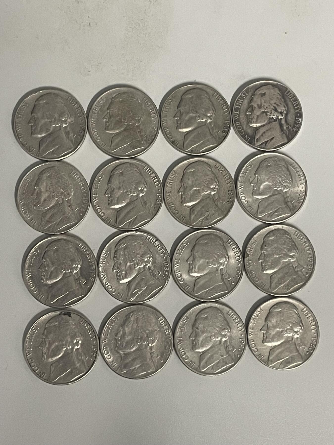 2026年第32场各国散币拍卖（总第182场） 美国5美分16枚