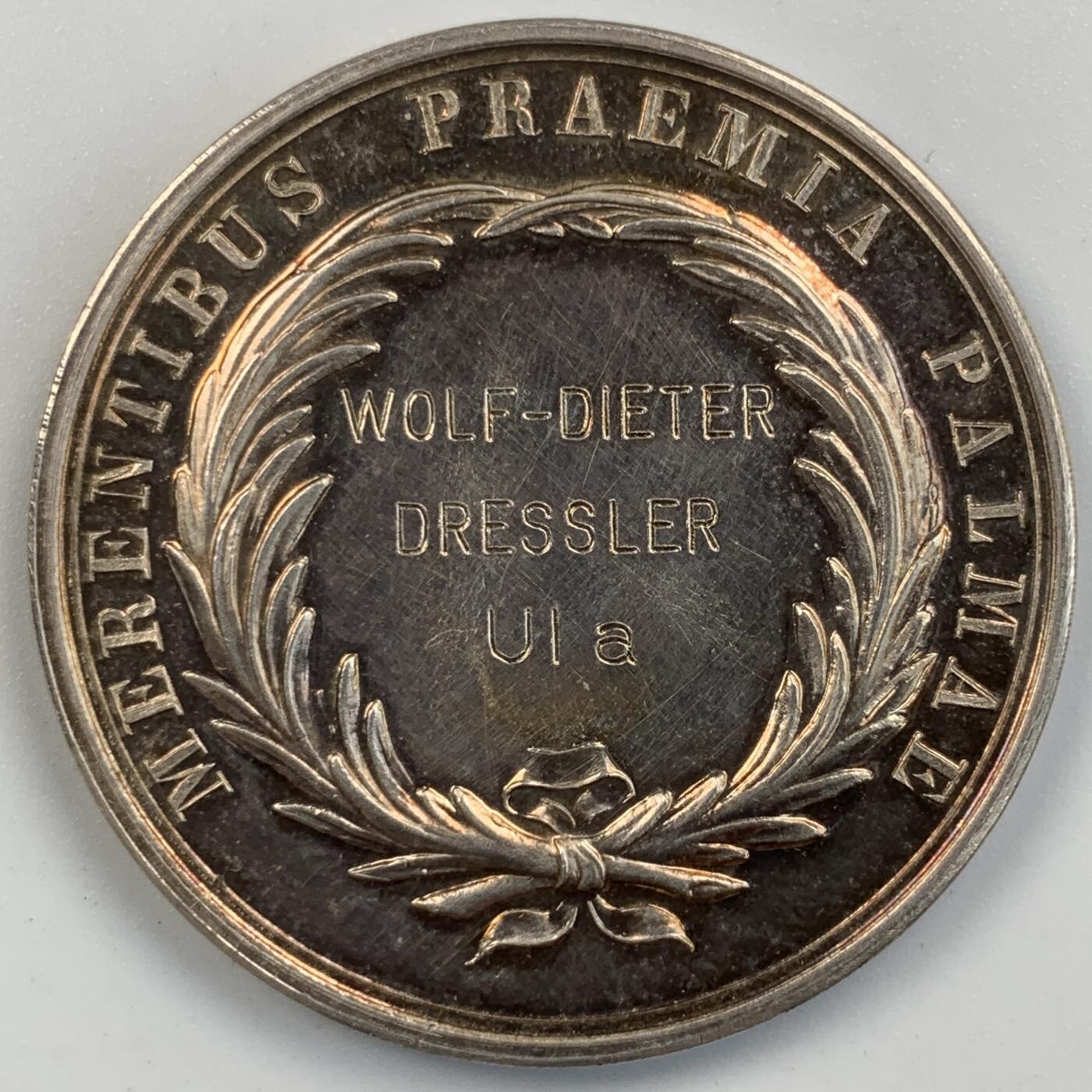 掌中浮雕-藏着的欧洲第054场 德国银质奖章，33.4mm，13.85g