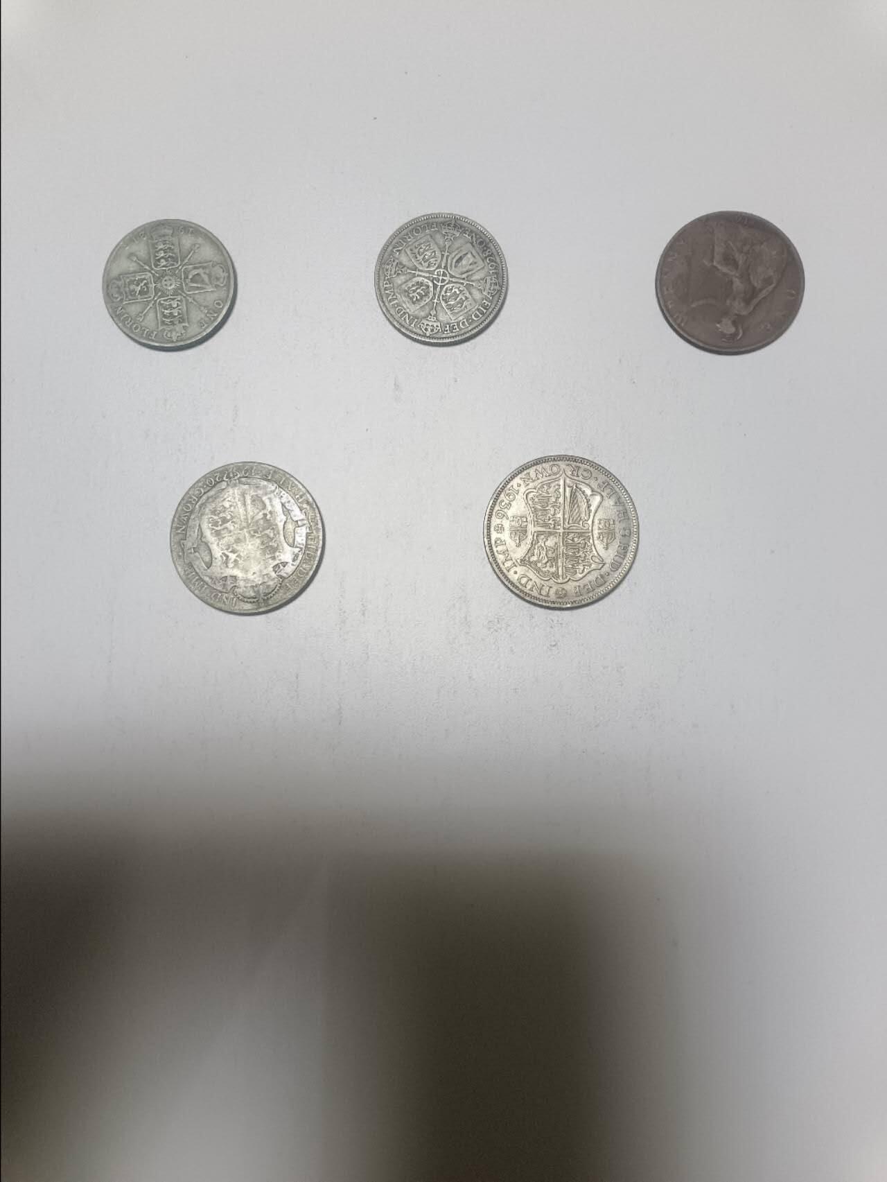 【20260312】非全新纸币和硬币第344场 英国早期乔治五世硬币全套，稀少