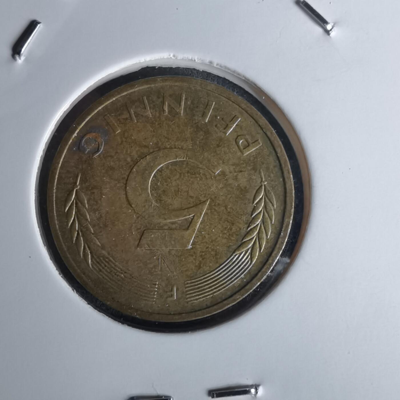 沼泽如烟--第1018场 德国1996年5芬尼