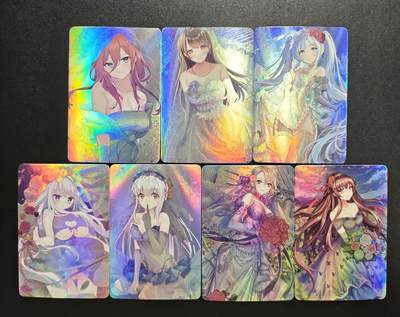 天玑星卡拍第178期《3.16周一截拍》持续收拍收评中 满赠卡需备注 - 动漫美女 彩闪 七张 个别微瑕 自制卡