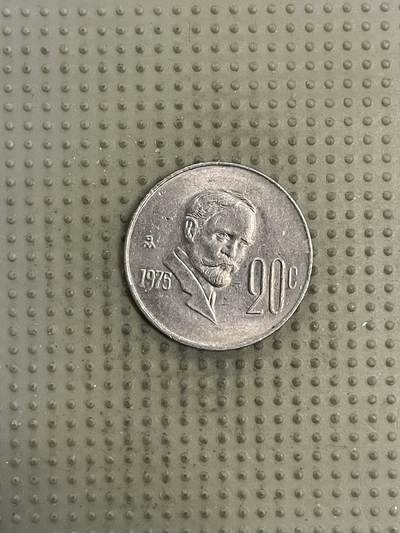 2026年第32场各国散币拍卖（总第182场） - 墨西哥1975年20分