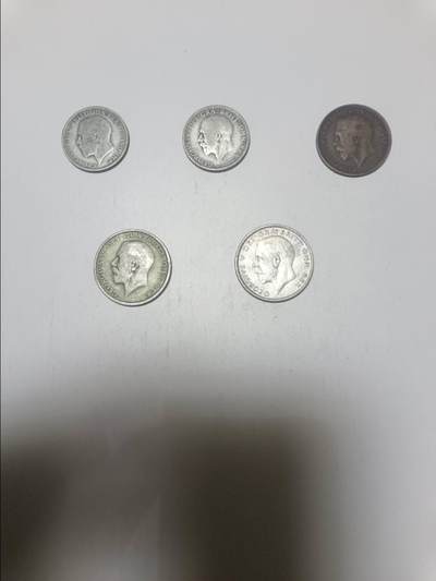 【20260312】非全新纸币和硬币第344场 - 英国早期乔治五世硬币全套，稀少