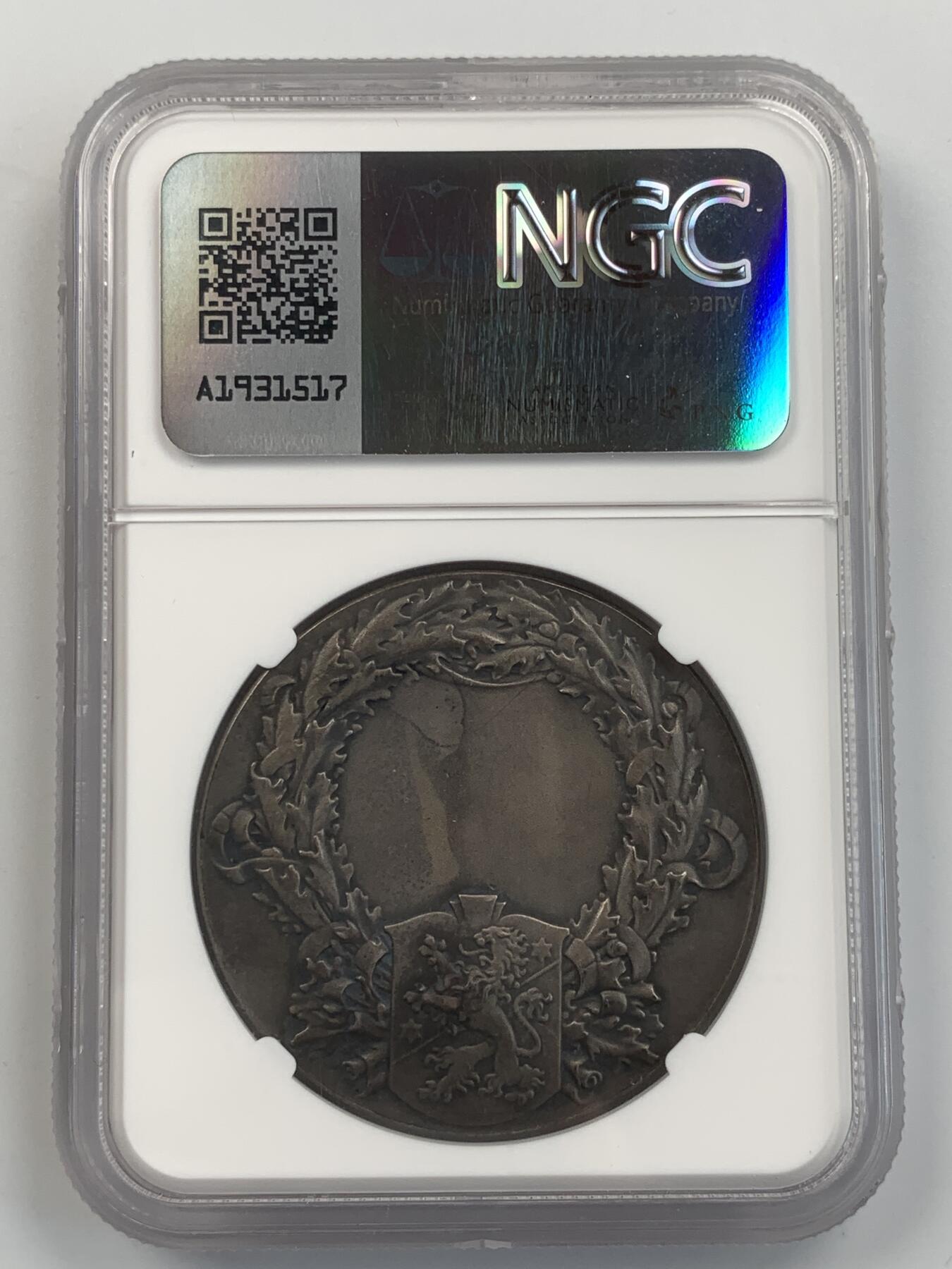 掌中浮雕-藏着的欧洲第054场 NGC MS62 : 瑞典农业协会银章，40mm