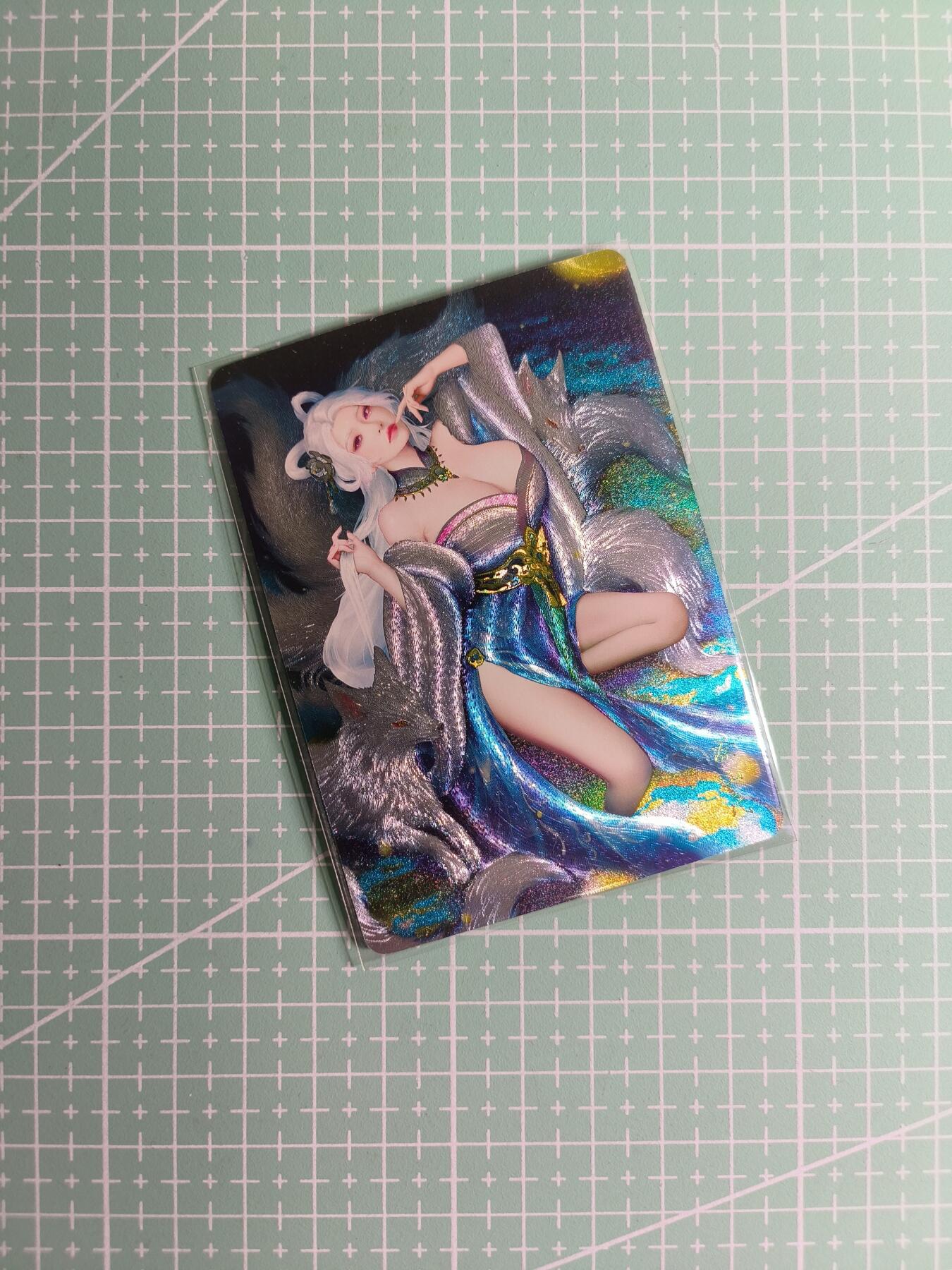 C先生卡牌 第24期  零抽层收拍品，送拍加微私聊 【浮雕折光】燎原文化×灰与《问道东方》涂山氏 一张