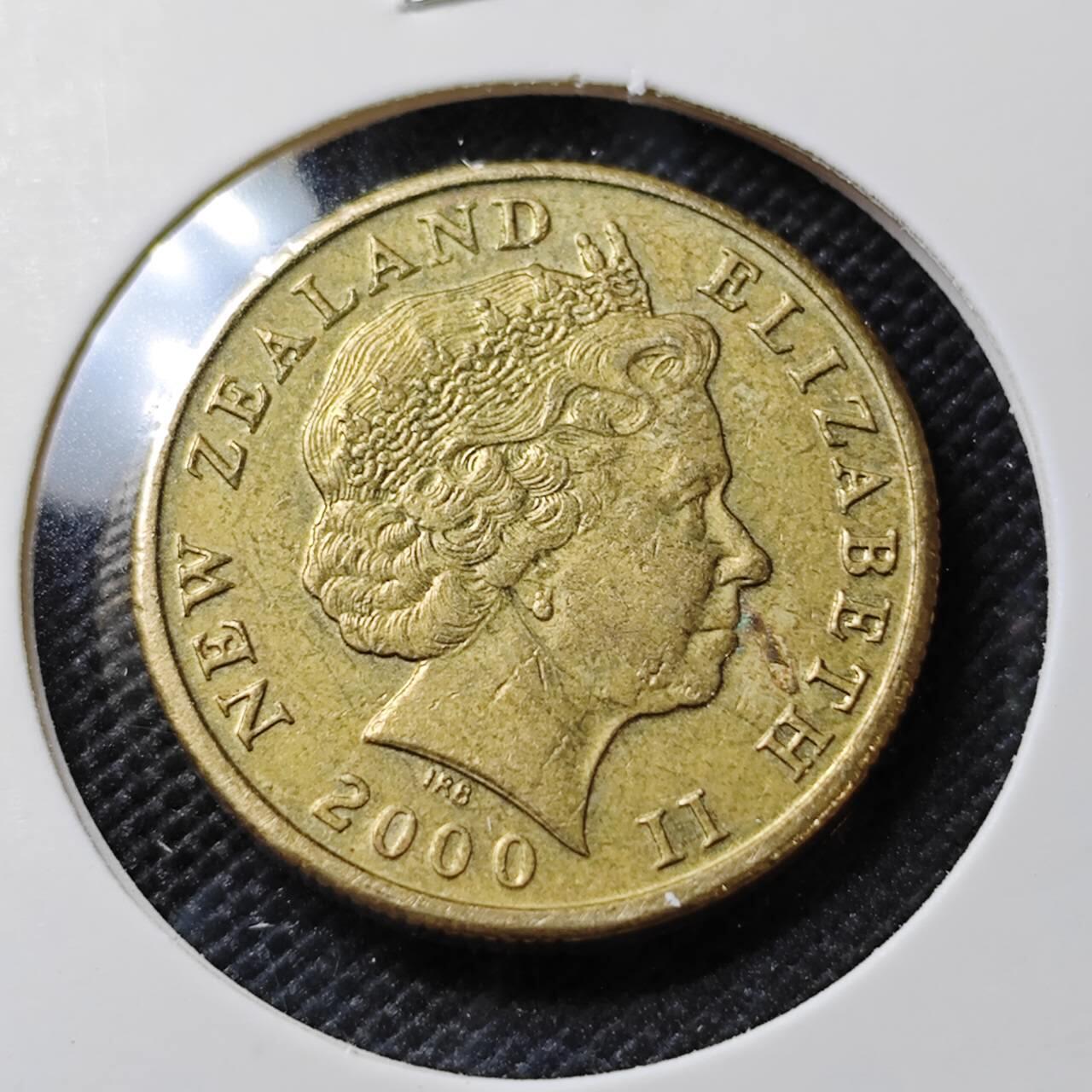 KK钱币收藏小铺   第405期 2月预留时间 周末发货 2000新西兰1元 
