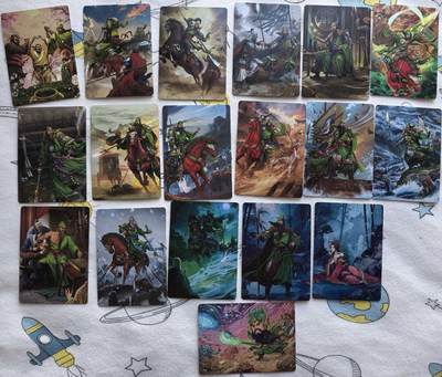 NO.26 好又多金牌大场，夯爆了的马年开门红！每周一站式配齐，方便凑单！（周6晚9点截拍，卖家免费送拍！） - 【套卡】海境传说 武圣忠勇传 彩闪一套18张（含月下盘貂、关公大战外星人）