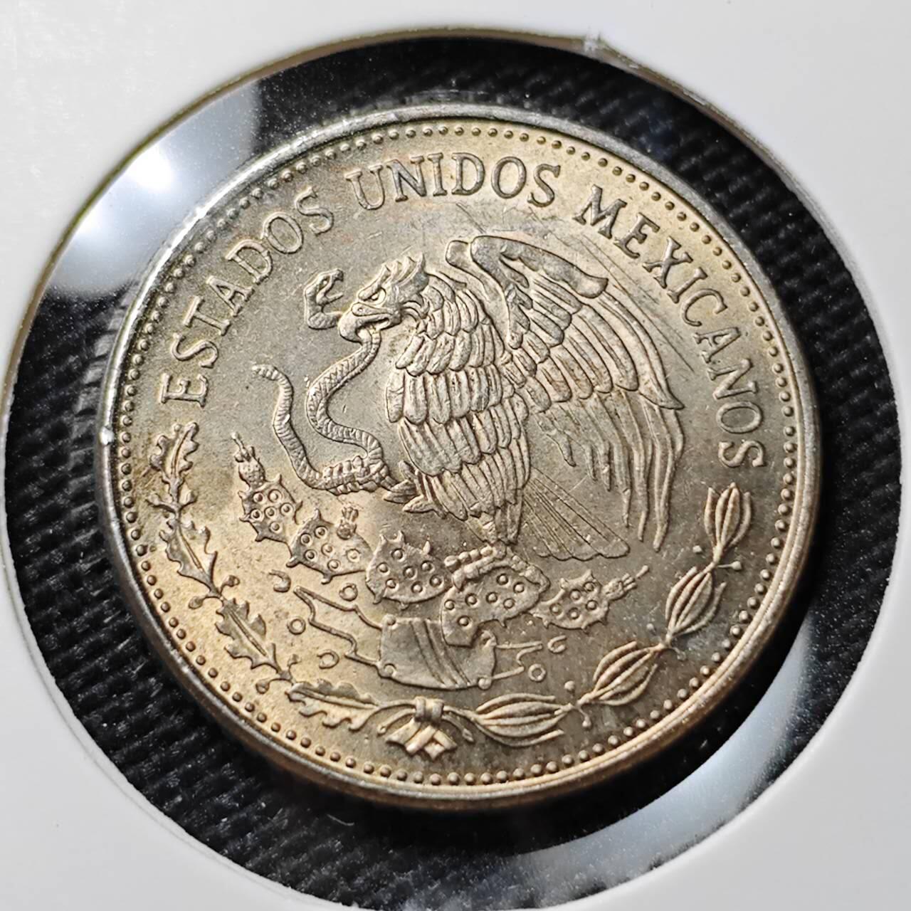 KK钱币收藏小铺   第405期 2月预留时间 周末发货  1984墨西哥50比索 好品