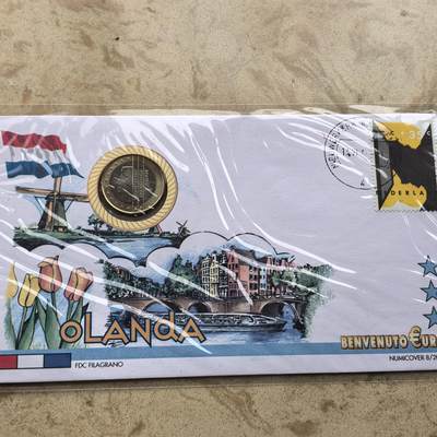 道一币馆币章第一百六十八场 - 邮币封 荷兰2003年1欧元