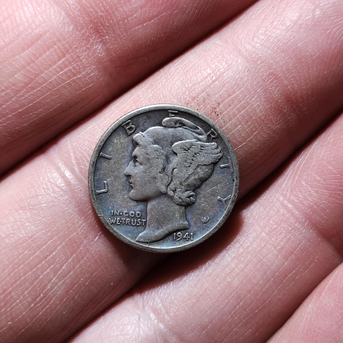 中外钱币第八场 1941年十美分银币