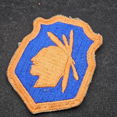 0元起拍勋章 第338期 咸鱼国勋章拍卖专场 3月15日（周日）下午6：00开始 - 原品ww2时期 美国陆军印第安师臂章