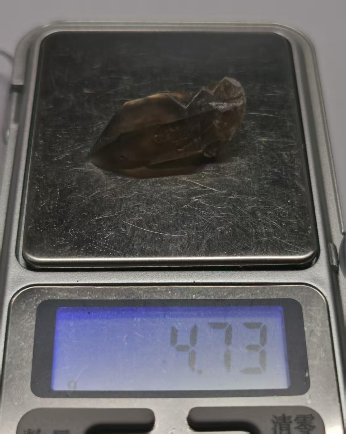 七河·藏家水晶矿标化石小拍（总第41期） 藏家出品X744（3）山东烟晶水晶原石矿标（盒子矿） 