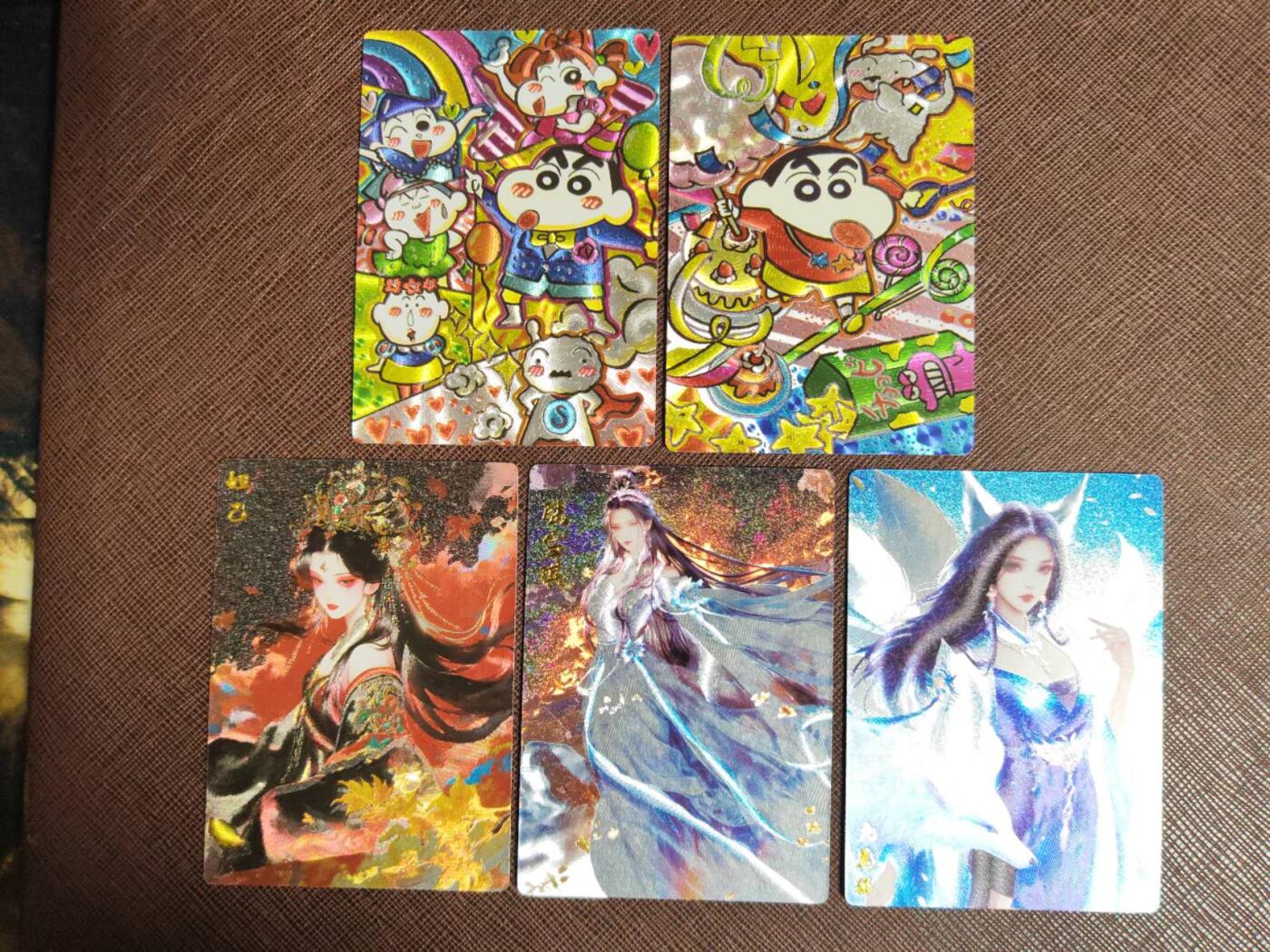 阳大大卡牌拍卖第104期（持续收拍品，周五晚上九点截拍，进群福利早知道） 奇典卡牌 九尾狐++妲己+陆雪琪+小新 粗闪5张