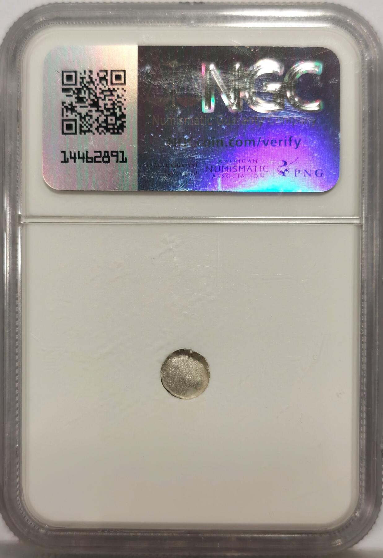 博洋堂世界钱币拍卖第164期（全场包邮） NGC XF45 柬埔寨1847年莲花种子图案1PE银币，少见品种