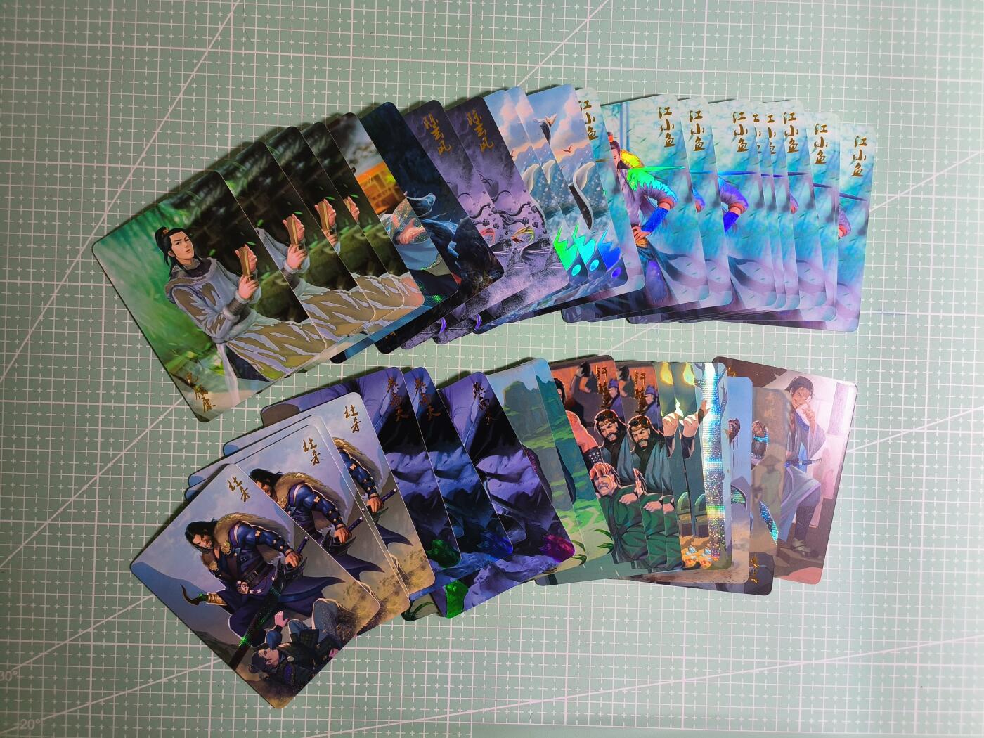 C先生卡牌 第24期  零抽层收拍品，送拍加微私聊 【彩闪】燎原武林志—绝代双骄 38张 有重复