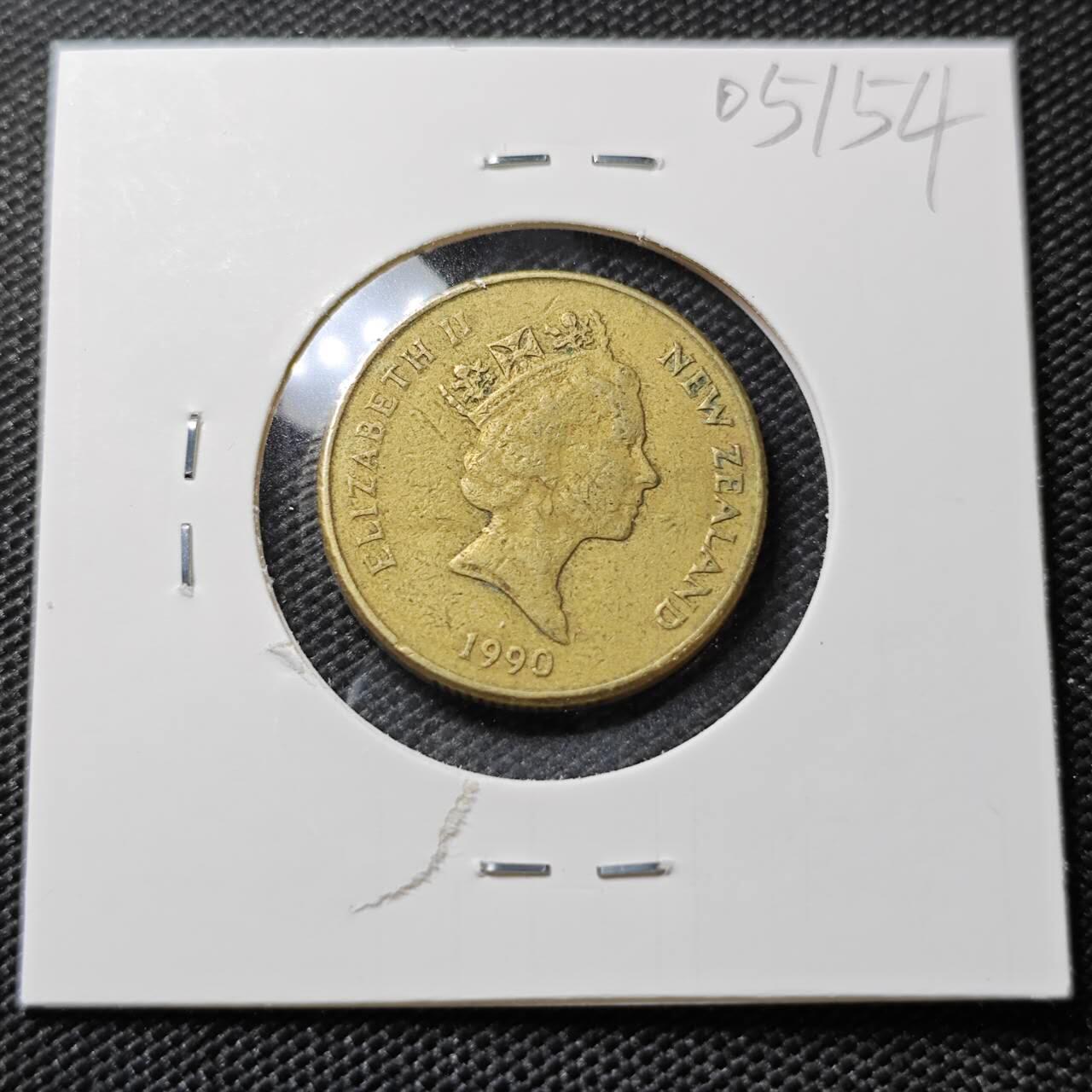 KK钱币收藏小铺   第405期 2月预留时间 周末发货 1990新西兰1元 