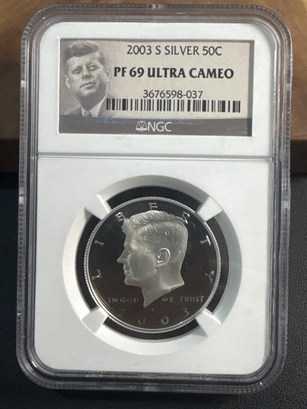 ❤️【币观天下】❤️ 第344期钱币秒杀拍卖场- 2026.3.6周五晚上6点半场 长期征集拍品  2004年美国肯尼迪半美元精制银币NGC PF69