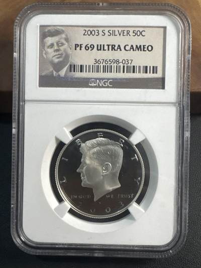 ❤️【币观天下】❤️ 第344期钱币秒杀拍卖场- 2026.3.6周五晚上6点半场 长期征集拍品  - 2004年美国肯尼迪半美元精制银币NGC PF69