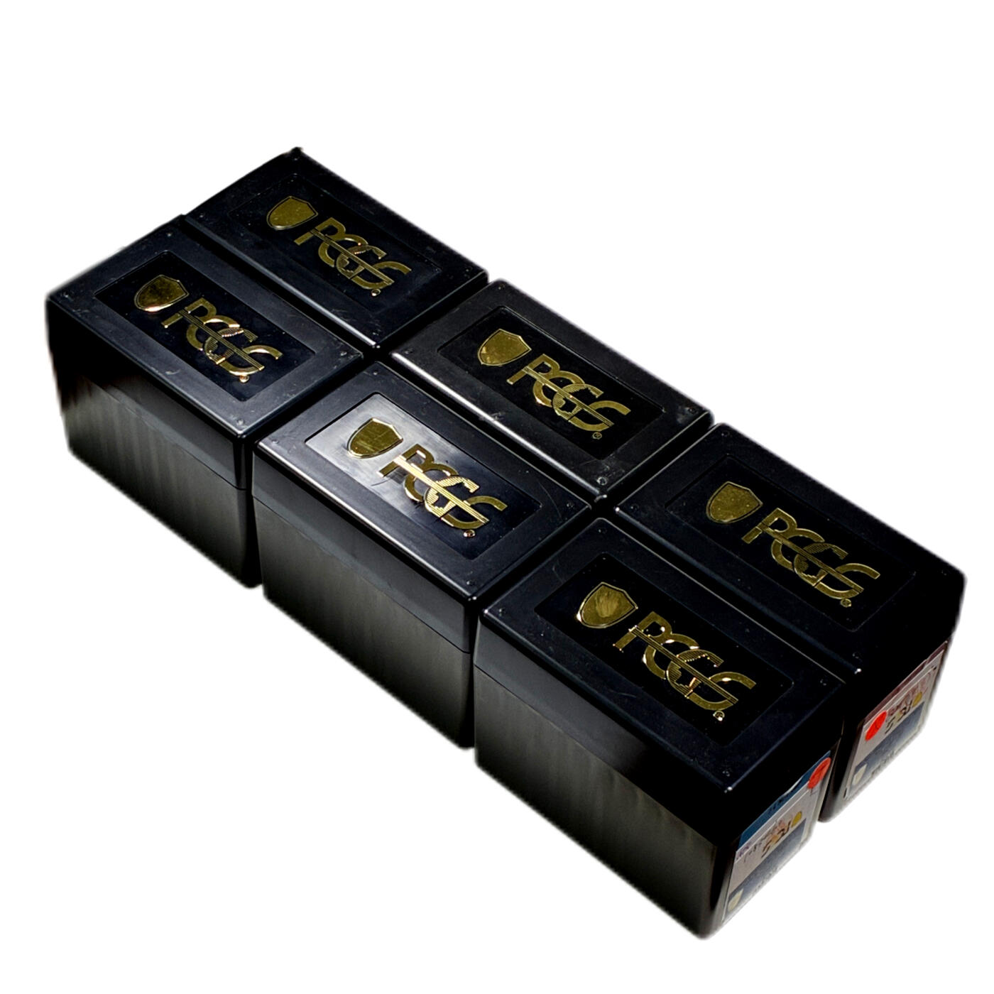 【雨安】【直播拍卖】【第0128期-评级币章】2026-03-14 周六 19:30 (金价1145, 银价22.39) [钱币周边] PCGS评级收纳盒小盒子6个