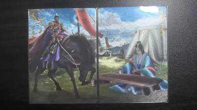 满赠PR！！龙虎卡牌-七八场（满200元包邮，无佣金，每周六结拍，欢迎送拍） - 粗闪2张 轩辕春秋 锦绣三国兑换卡 曹操&蔡文姬 双拼