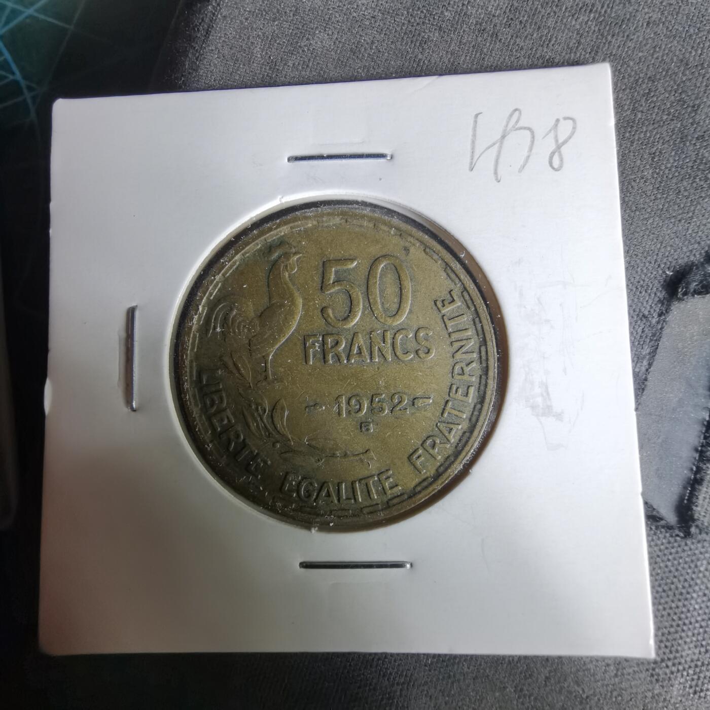 沼泽如烟--第1019场 法国1952年50法郎B版